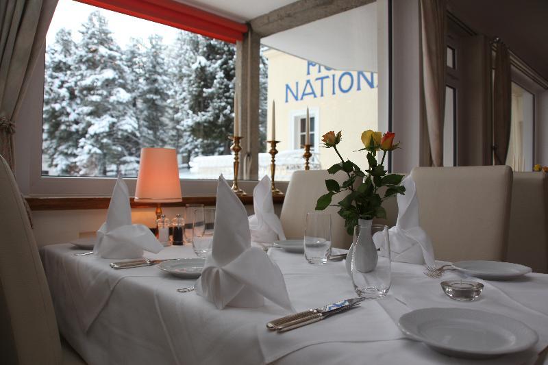 Hotel National By Mountain Hotels Davos Restaurant photo